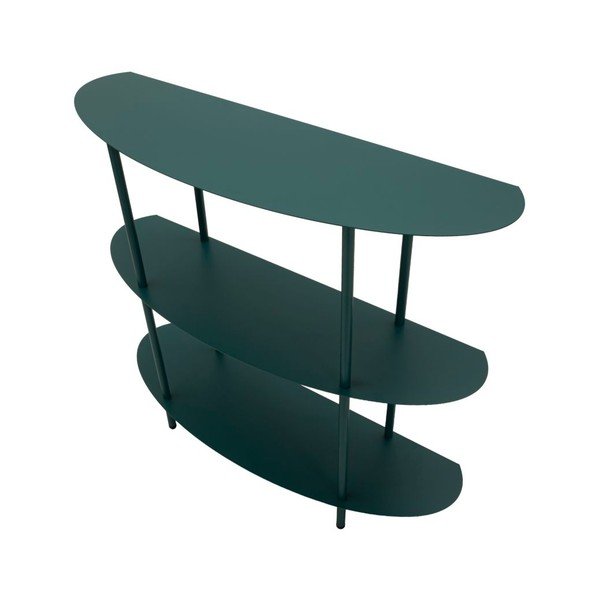 Masă consolă albastru-verde din metal 28x90 cm Saturn – Mauro Ferretti-image-2