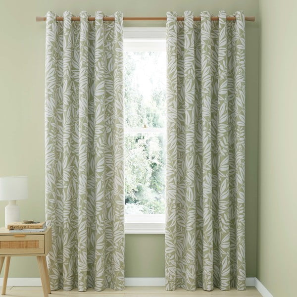 Draperii verzi 2 buc. 168x229 cm Sorrel Leaves – Catherine Lansfield-image-2