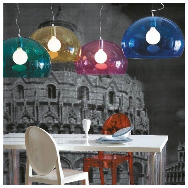 Lustră Kartell Fly, ⌀ 52 cm, verde închis-image-2