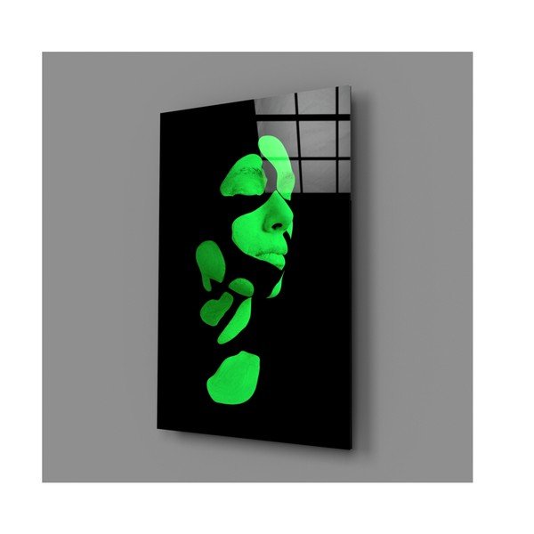 Tablou din sticlă Insigne Fragmented Green-image-4