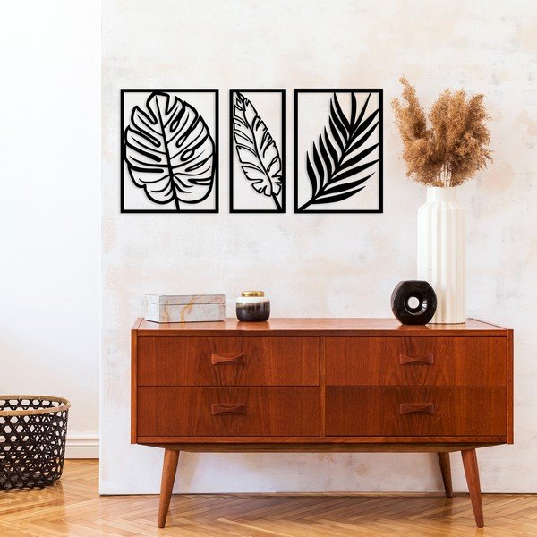 Decorațiune de perete Wallity Scandi, negru-image-1