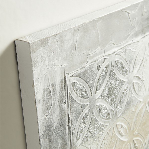 Tablou pictat manual La Forma Dou, 80 x 80 cm-image-1