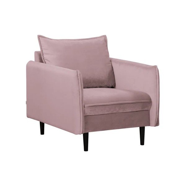 Fotoliu mov lavandă cu tapițerie din catifea Juli – Ropez