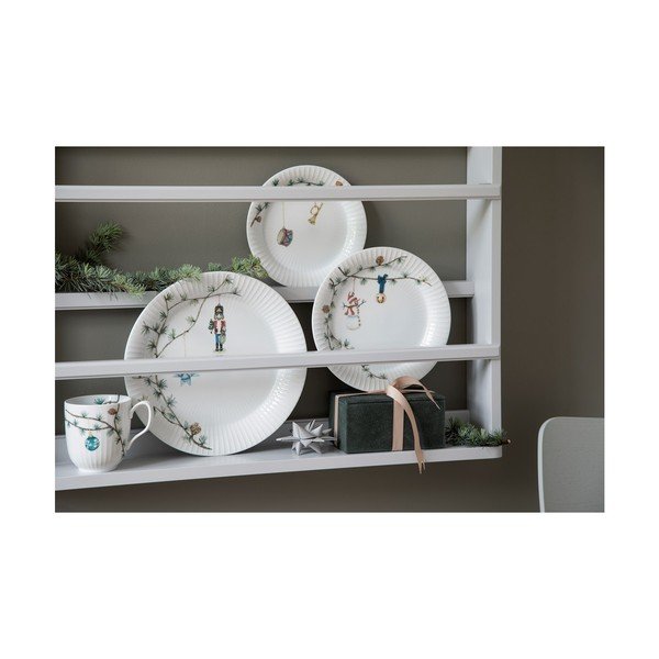 Farfurie albă din porțelan ø 22 cm  cu model de Crăciun Hammershøi Christmas – Kähler Design-image-4