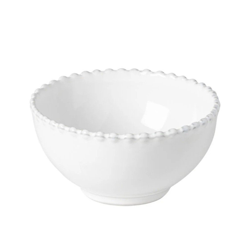 Bol din gresie ceramică Costa Nova Pearl, ⌀ 13 cm, alb