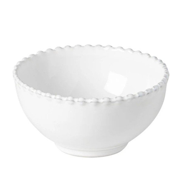 Bol din gresie ceramică Costa Nova Pearl, ⌀ 13 cm, alb