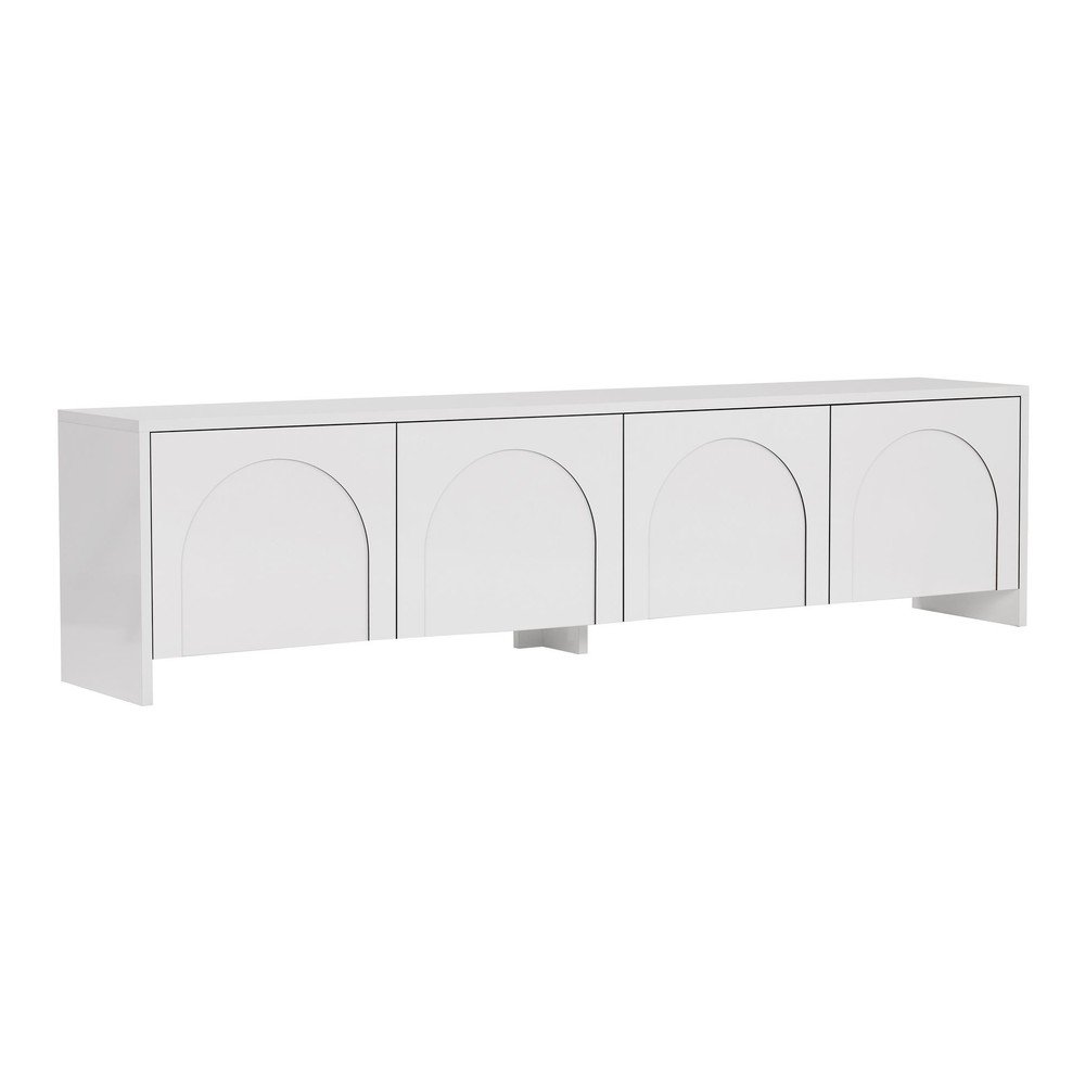 Comodă TV albă 180x45x32 cm Aurelia – Kalune Design