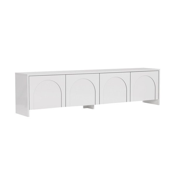 Comodă TV albă 180x45x32 cm Aurelia – Kalune Design