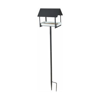 Colivie metalică și băț Esschert Design, înălțime 126 cm, gri antracit