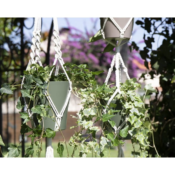 Suport suspendat pentru ghiveci de flori din material textil ø 10 cm (înălțime 120 cm) Macramé – Artevasi-image-4