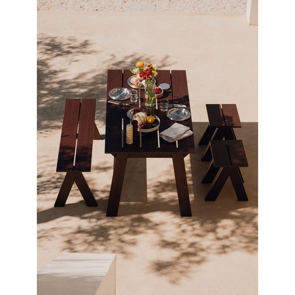 Masă  de grădină din lemn de pin 77x140 cm Navo – noo.ma-image-2