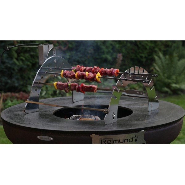 Suport pentru grătar din oțel cromat Rotisserie Set – Remundi-image-4