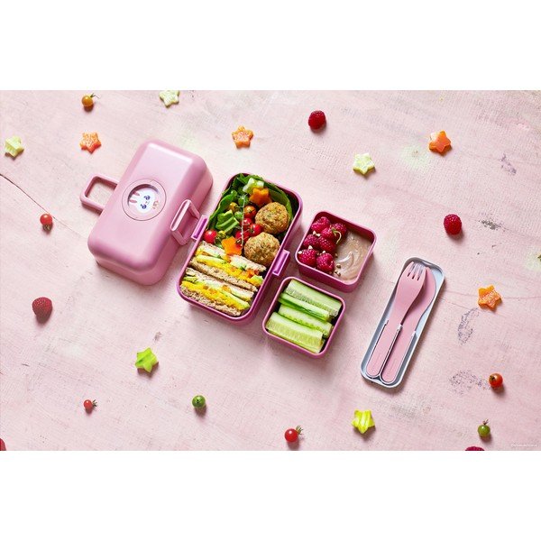 Cutie gustări pentru copii Monbento Tresor Blush, roz-image-1