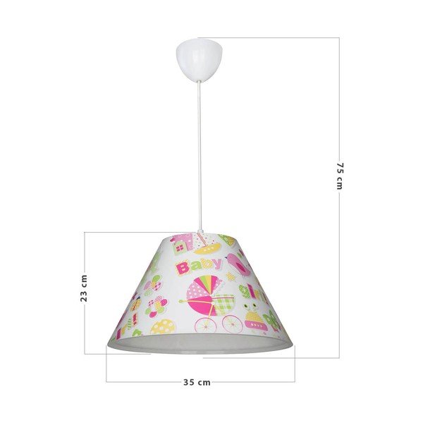 Lustră pentru copii albă ø 35 cm Tria – Squid Lighting-image-3