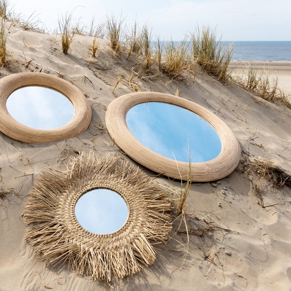 Oglindă de perete ø 109,5 cm Piedre – Light & Living-image-2