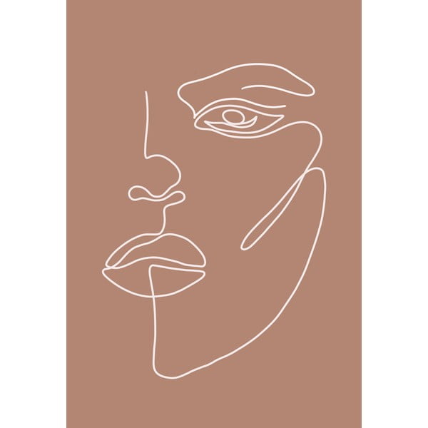 Poster 29x41 cm Woman Face – Veronika Boulová