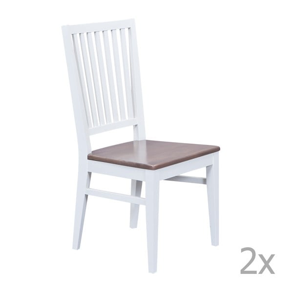 Set 2 scaune de bucătărie  13Casa Rio, alb