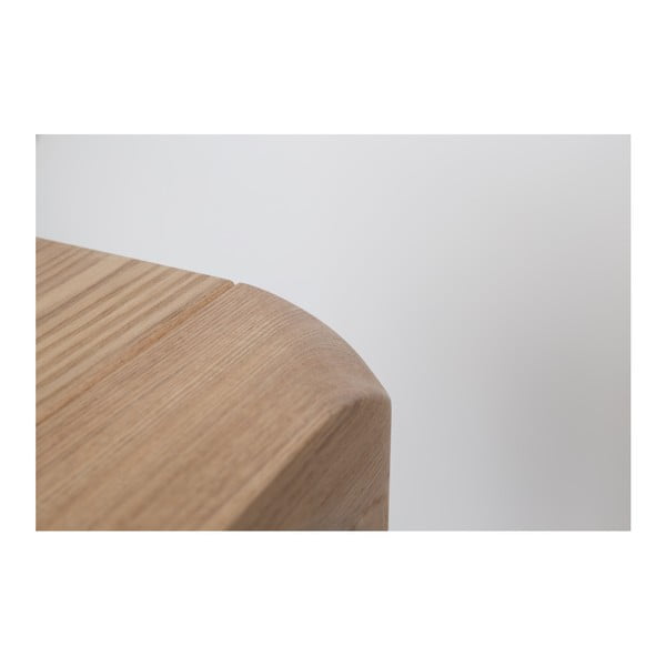 Masă de dining cu aspect de lemn de frasin 90x180 cm Storm – Zuiver-image-4