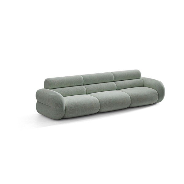 Canapea albastră cu tapițerie din chenille 305 cm Neo – Micadoni 
