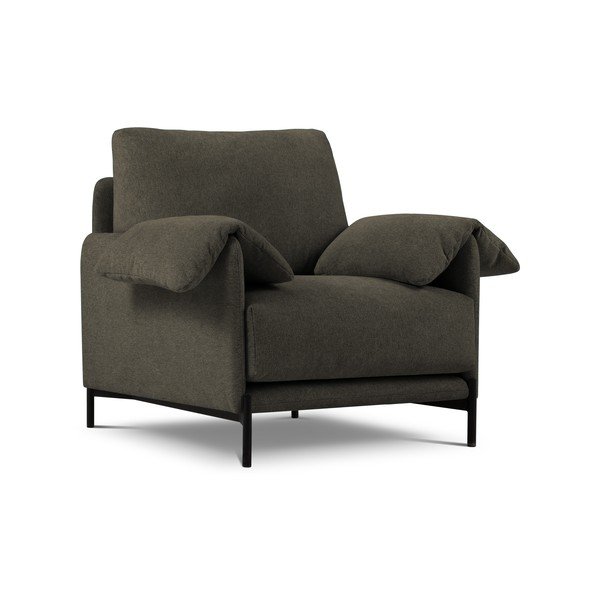 Fotoliu Interieurs 86 Zoe, negru - gri-image-2