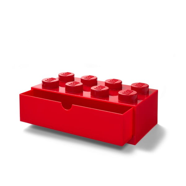 Cutie cu sertar pentru birou LEGO®, 31 x 16 cm, roșu-image-1