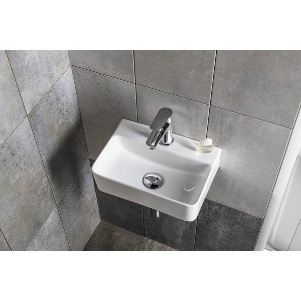Chiuvetă mică pentru WC albă din ceramică 36x25 cm Gerda – Sapho-image-1