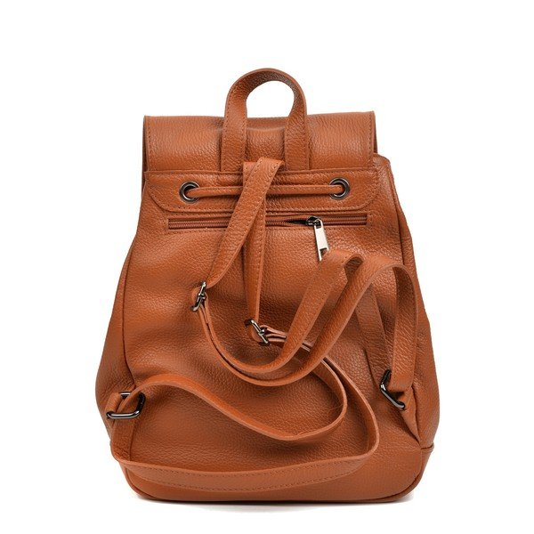 Rucsac din piele Roberta M Aida, maro-image-3
