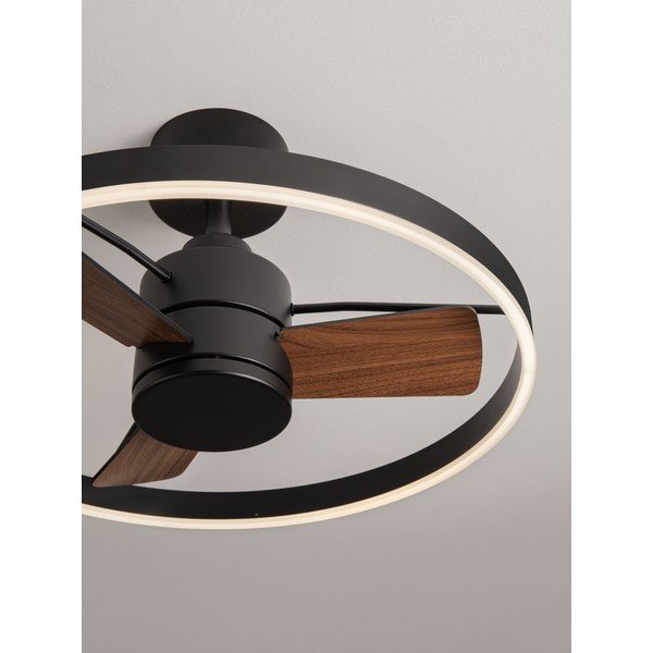 Plafonieră negru-mat LED cu intensitate reglabilă din metal Lunair – Nova Luce-image-1