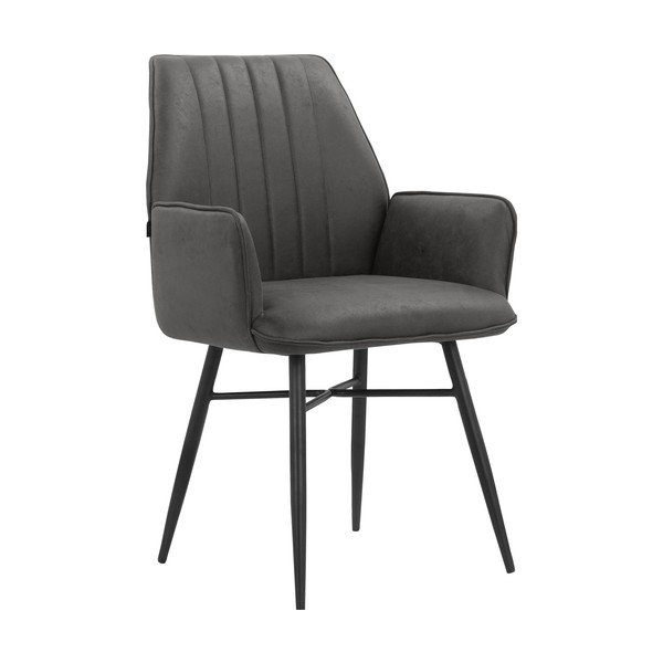 Scaune de dining gri-antracit 2 buc. Anzo – Støraa