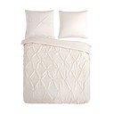 Lenjerie de pat crem din microfibră pentru pat dublu/extinsă 200x220 cm Pure Elegance – Good Morning