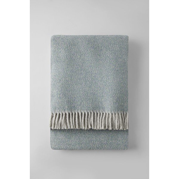 Pătură albastră din amestec de bumbac 140x180 cm Rennes – Euromant
