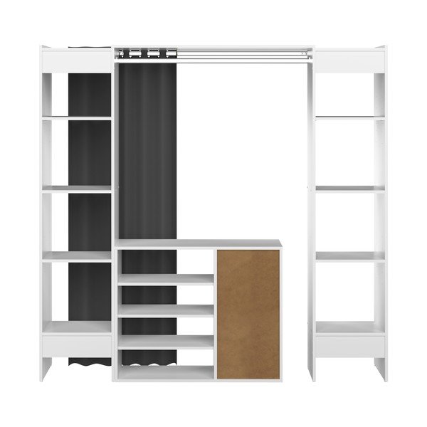 Dulap alb-negru 185x182 cm Tom - TemaHome -image-3