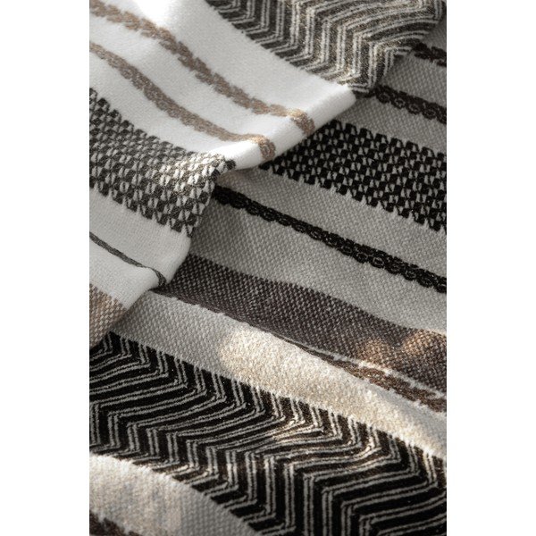 Pătură maro din amestec de bumbac 140x180 cm Luxor – Euromant-image-1