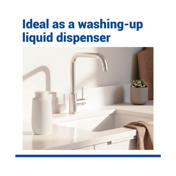 Dozator de săpun lichid crem din plastic 400 ml Fablo – Wenko-image-2