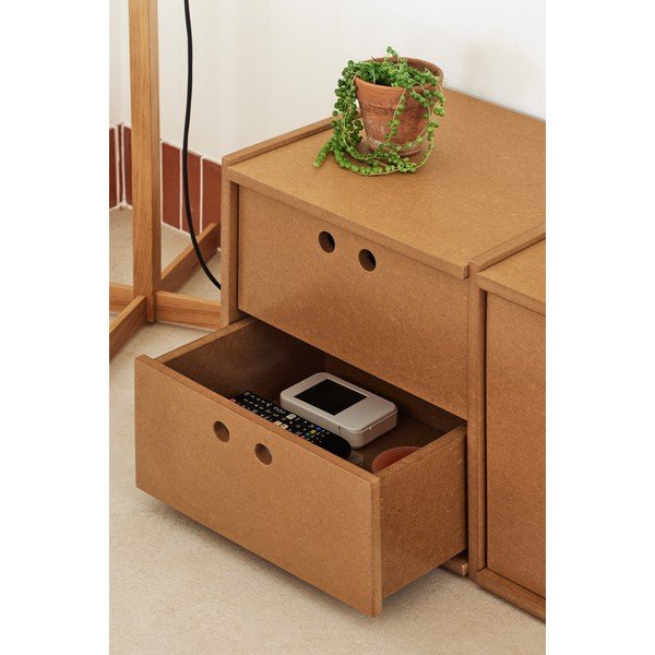 Comodă TV în culoare naturală 157x42x40 cm Wally – Teulat-image-4