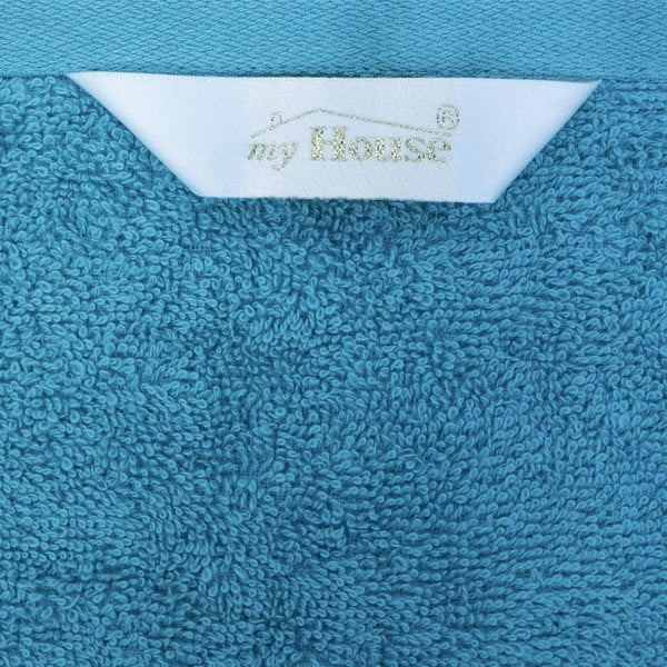 Prosop albastru din bumbac 50x100 cm Darwin – My House-image-3
