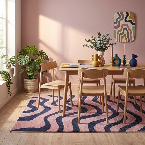 Covor albastru/roz 160x230 cm Aurora – ESTE-image-2