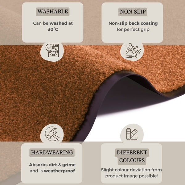 Covor Hanse Home Wash & Clean, 39 x 58 cm, portocaliu-image-2