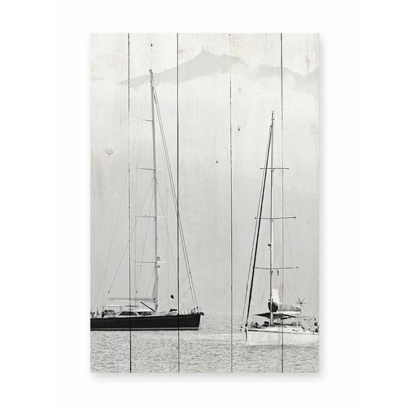 Tablou din lemn de pin Really Nice Things Nautica Fotografia, 40 x 60 cm