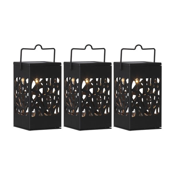 Set de 3 felinare solare cu LED-uri suspendate Star Trading Izola, înălțime 11 cm