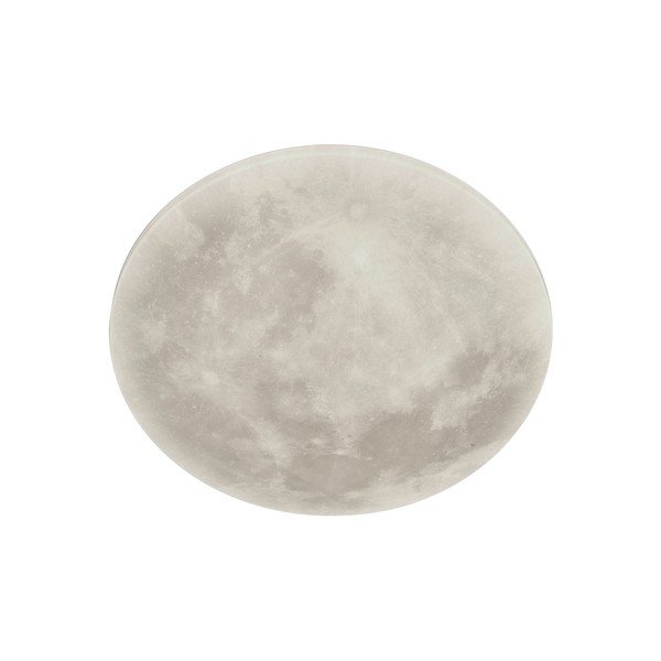 Plafonieră pentru copii gri deschis LED cu abajur din sticlă acrilică ø 40 cm Lunar – Trio