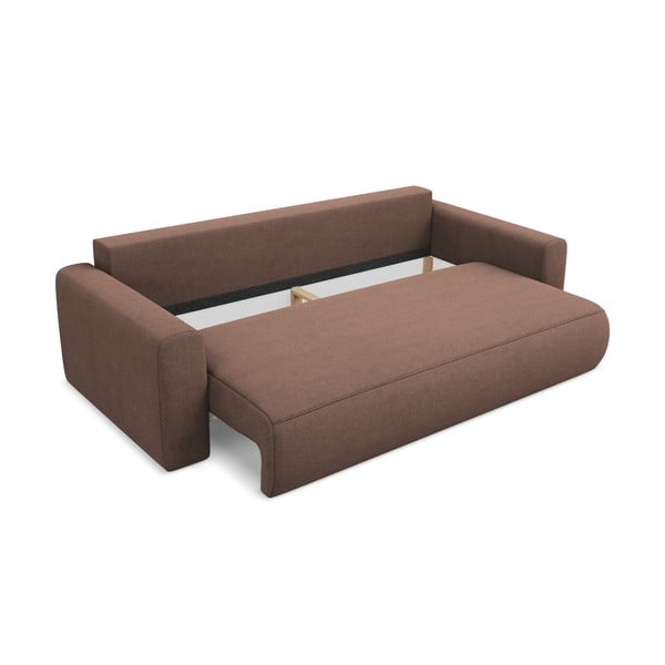 Canapea roz extensibilă/cu spațiu de depozitare 238 cm Kapua – Makamii-image-3