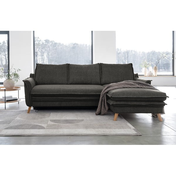 Colțar gri închis extensibil (cu colț pe partea dreaptă) Charming Charlie – Miuform-image-1