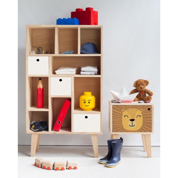 Noptieră din lemn pentru copii Little Nice Things Lion-image-1