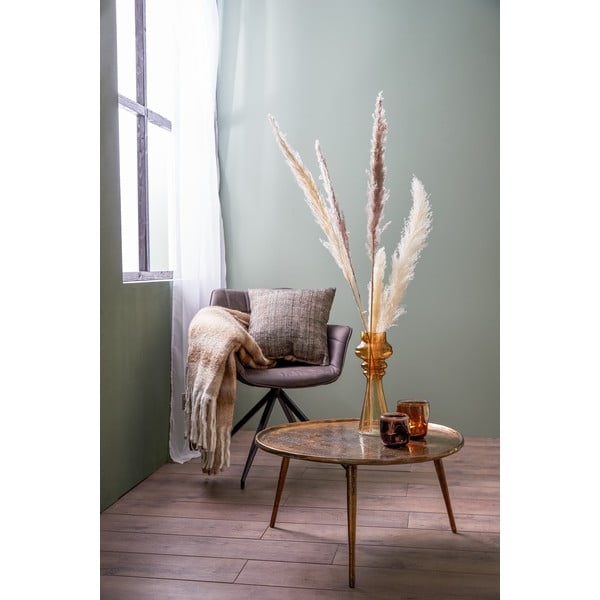 Măsuță de cafea în culoarea bronz rotundă din metal ø 67,5 cm Babina – Light & Living-image-1