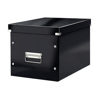 Cutie de depozitare din carton cu capac neagră Click&Store - Leitz