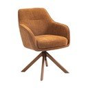 Set de scaune de sufragerie portocaliu 2 buc. tapițat Avola – Unique Furniture