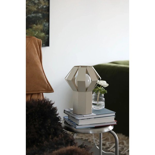 Veioză bej din metal cu abajur din metal (înălțime 27 cm) Octa – Markslöjd-image-1