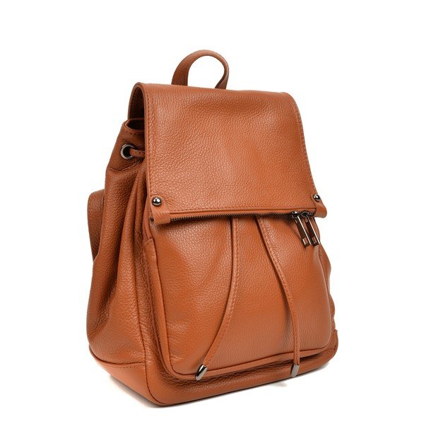 Rucsac din piele Roberta M Aida, maro-image-1