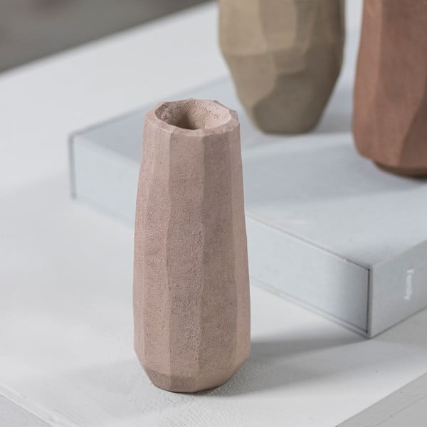 Vază roz din polirășină (înălțime 15,5 cm) Nuki – Mette Ditmer Denmark-image-1